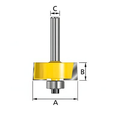 Фреза фальцевая (d12/D31.8/H12.7/L50.7) MAKITA D-11536