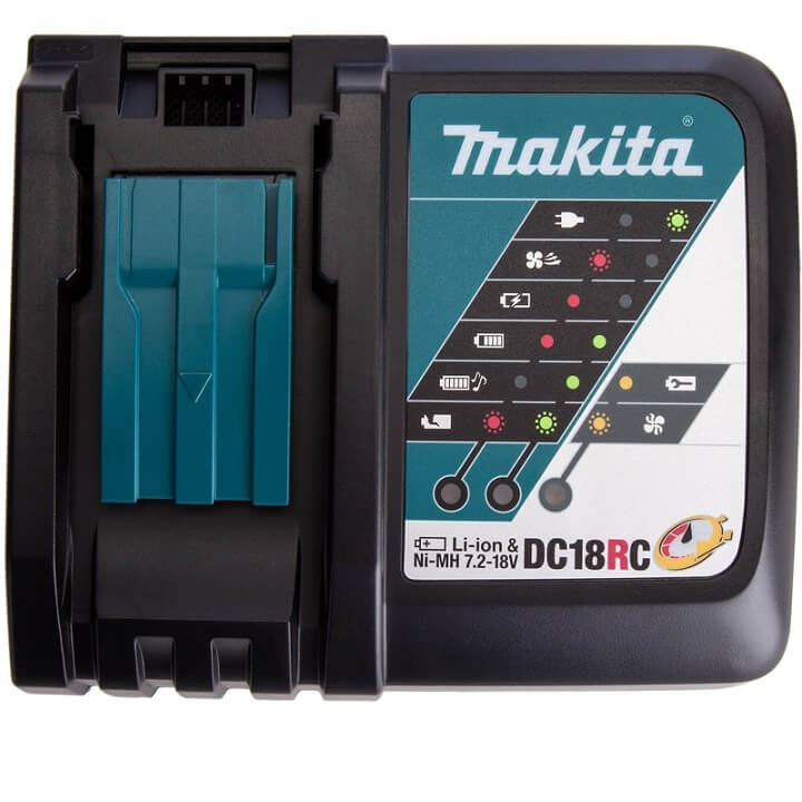 Зарядное устройство MAKITA DC18RC быстрое (LXT 18В), полиэт. пакет 630C82-2