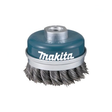Щетка чашечная 60 мм (для УШМ, М14, витая сталь 0.5 мм) MAKITA D-24153