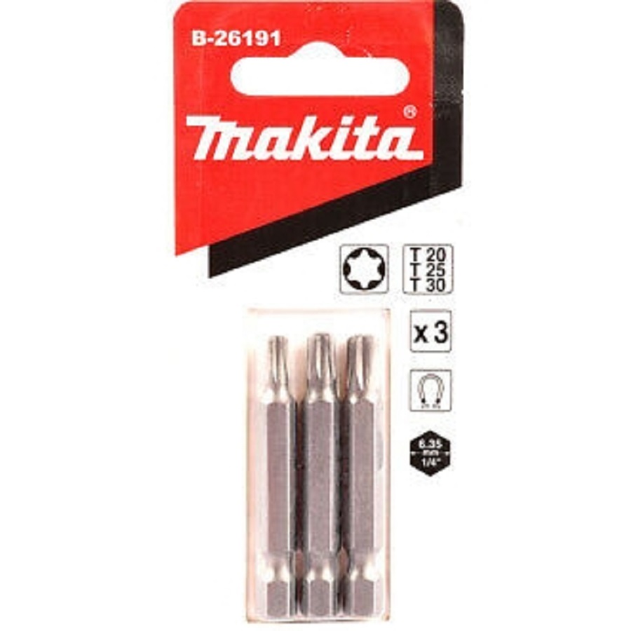 Насадка T20/T25/T30, 50 мм, E-form (MZ), 3 шт.